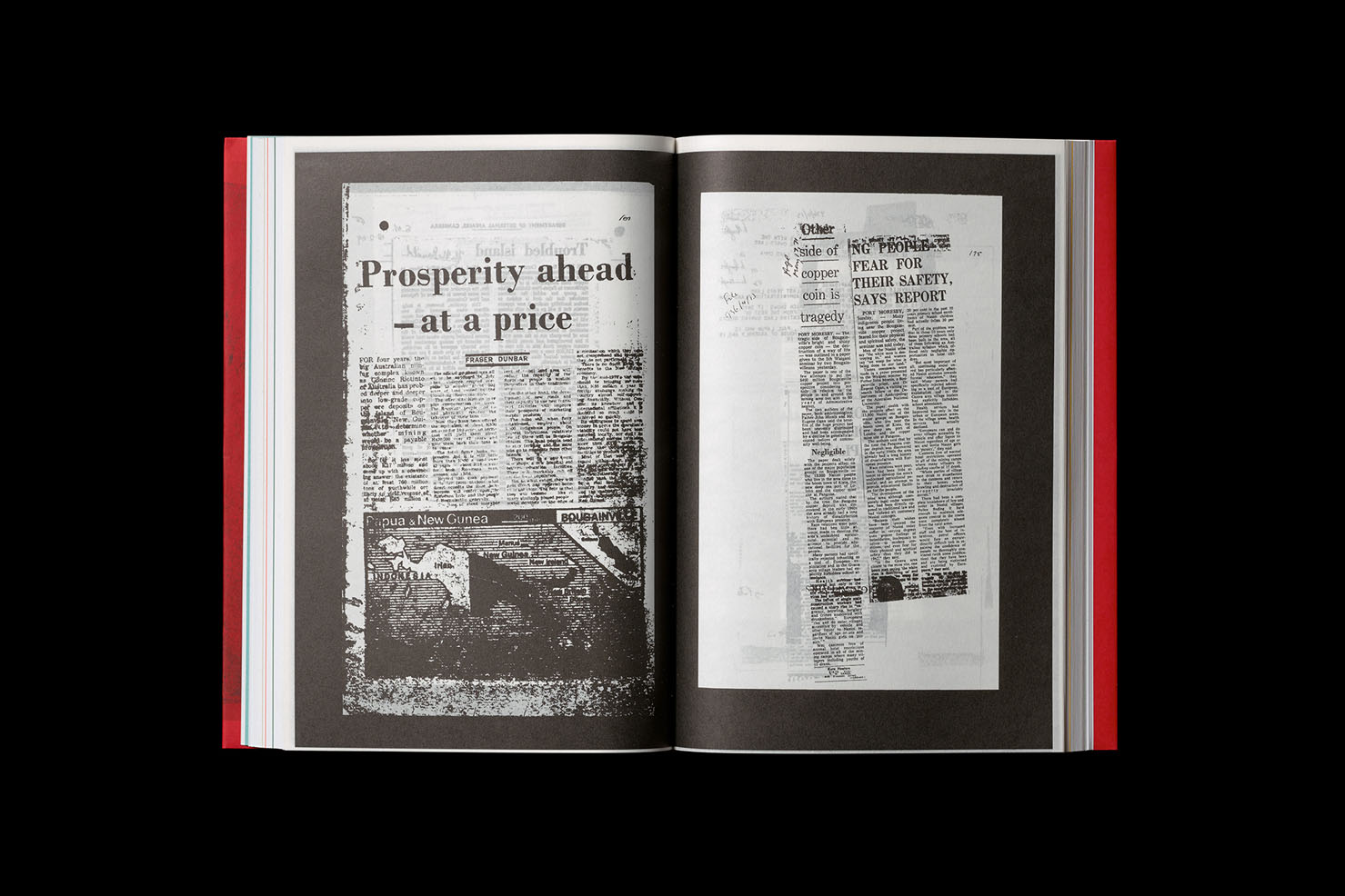 Nicholas Mangan: Limits to Growth. Softcvoer, 246 pp + 2 inserts, offset, edition of 1500, 170 x 240 mm. Design by Žiga Testen. ISBN 978-3-95679-252-6. Copublished with the Institute of Modern Art, Brisbane; KW Institute for Contemporary Art, Berlin; and Monash University Museum of Art, Melbourne